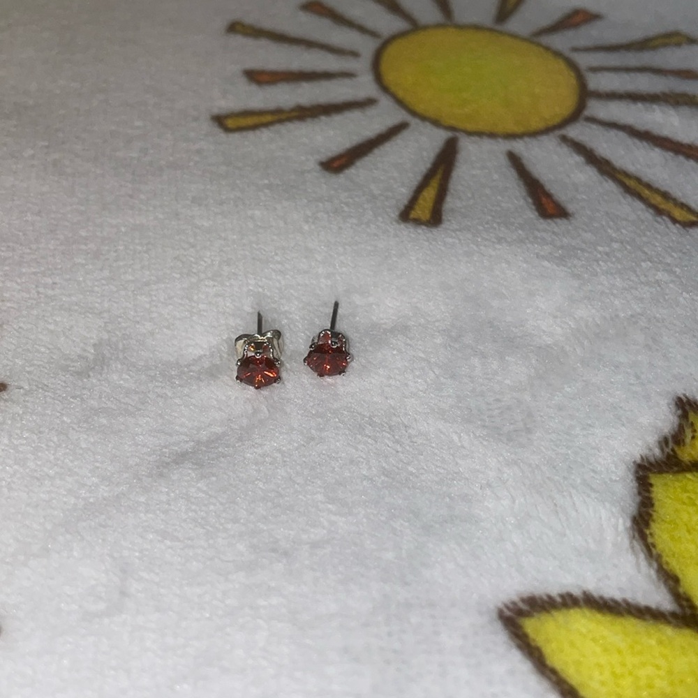Ruby Red Earrings